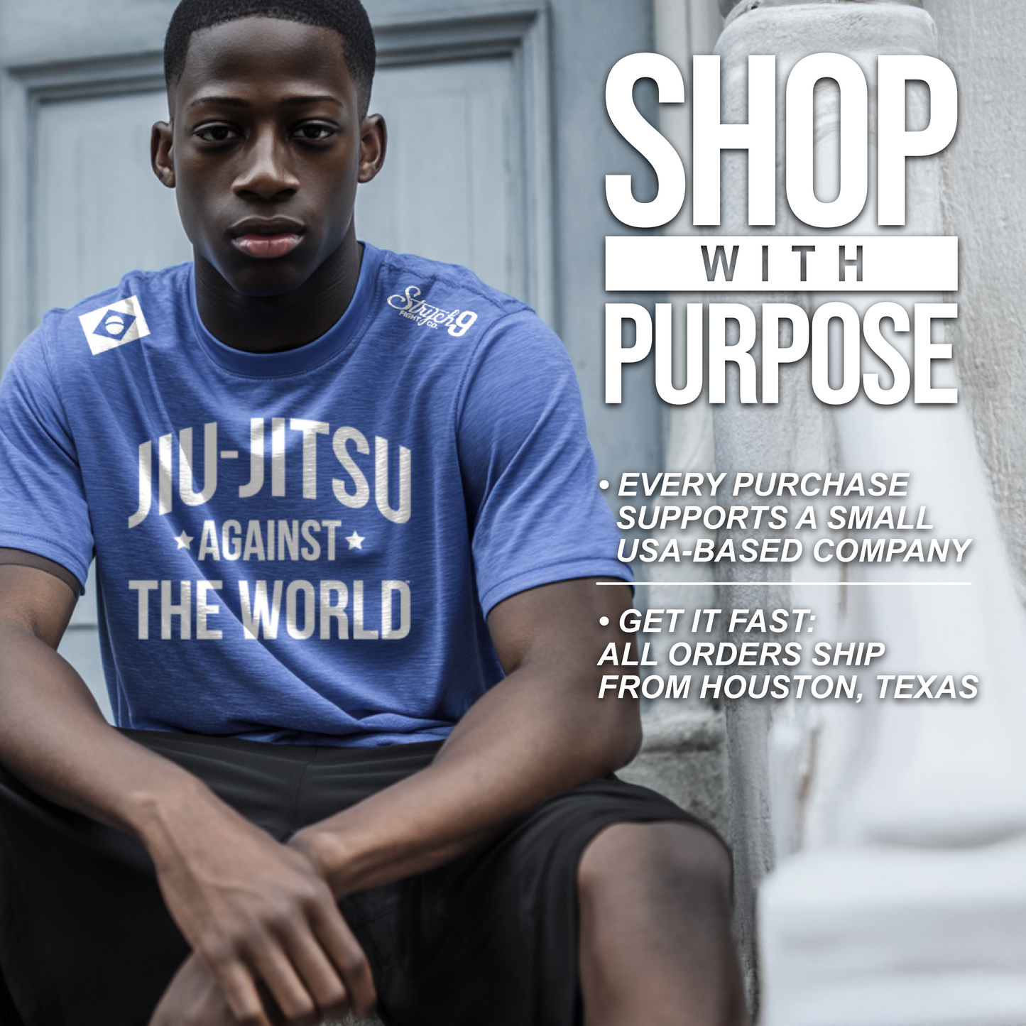 JIU-JITSU AGAINST THE WORLD • BLUE • T-Shirt