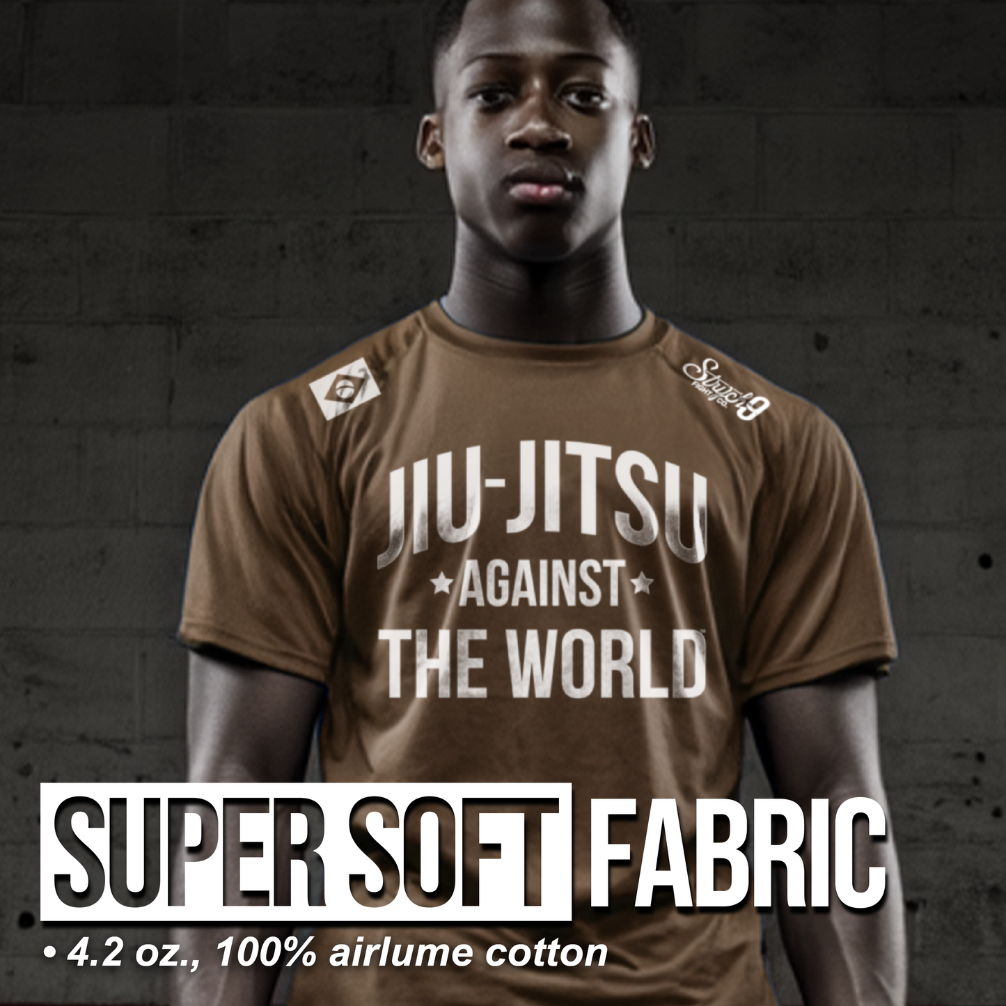 JIU-JITSU AGAINST THE WORLD • BROWN • T-Shirt