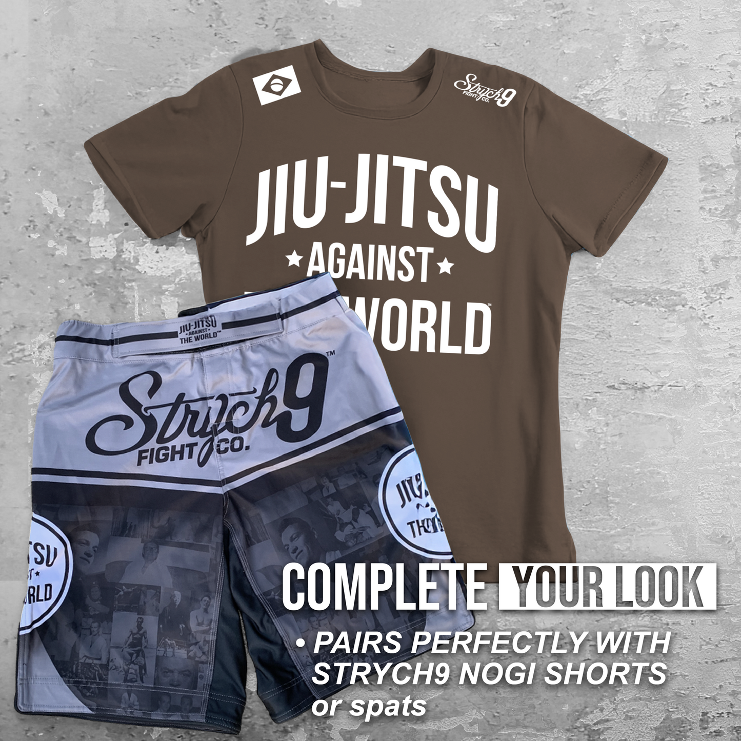 JIU-JITSU AGAINST THE WORLD • BROWN • T-Shirt