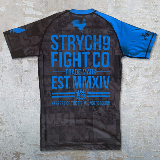 JIU JITSU AGAINST THE WORLD • Blue Belt Rash Guard