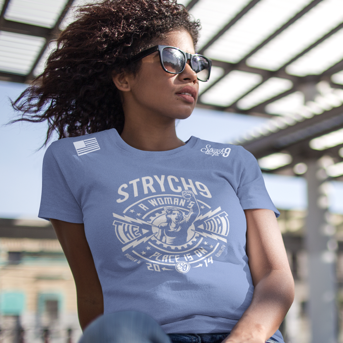 A WOMEN'S PLACE IS ON THE MAT • T-Shirt