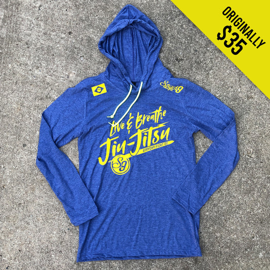 LIVE AND BREATH JIU-JITSU • Hooded T-Shirt