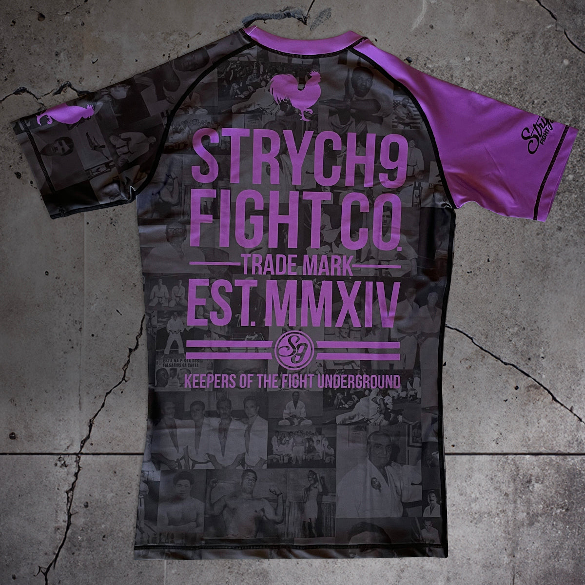 JIU JITSU AGAINST THE WORLD • Purple Belt Rash Guard
