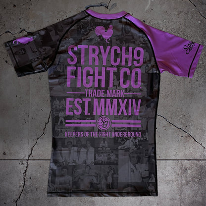 JIU JITSU AGAINST THE WORLD • Purple Belt Rash Guard