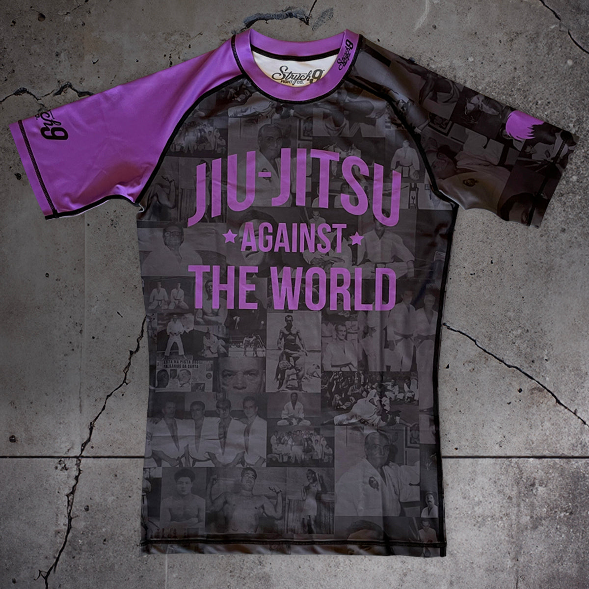 JIU JITSU AGAINST THE WORLD • Purple Belt Rash Guard