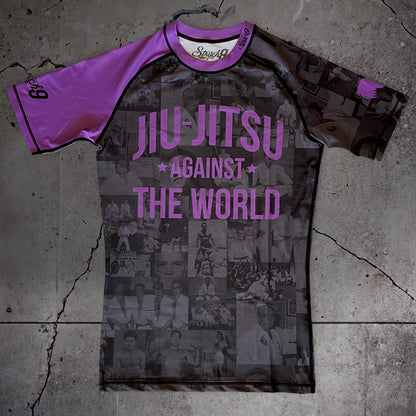 JIU JITSU AGAINST THE WORLD • Purple Belt Rash Guard