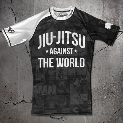 JIU JITSU AGAINST THE WORLD • White Belt Rash Guard