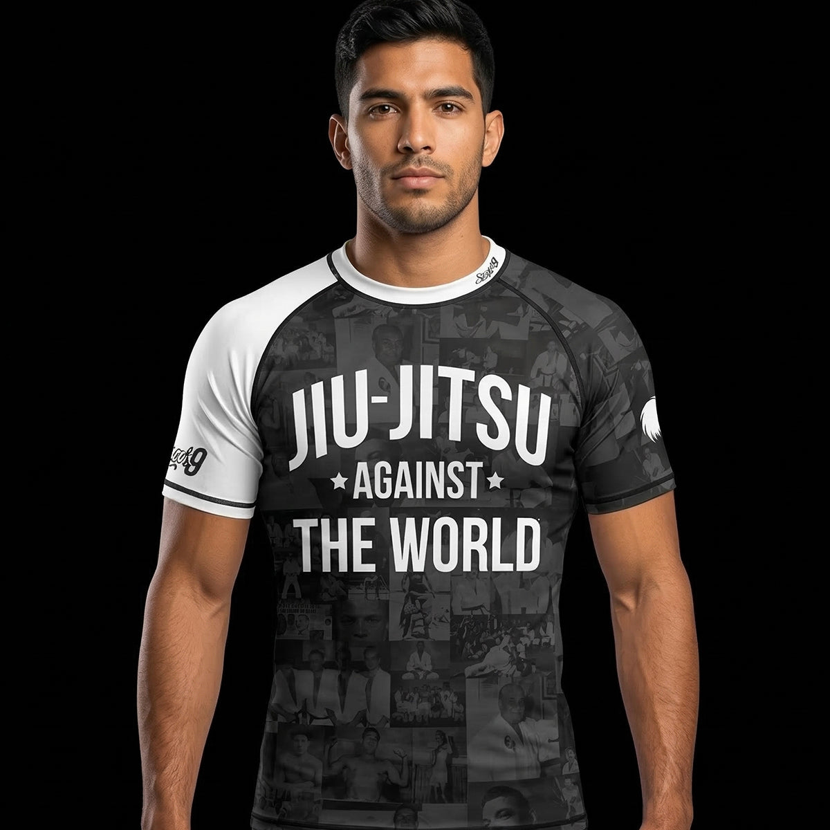 JIU JITSU AGAINST THE WORLD • White Belt Rash Guard