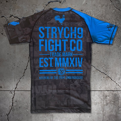 JIU JITSU AGAINST THE WORLD • Blue Belt Rash Guard