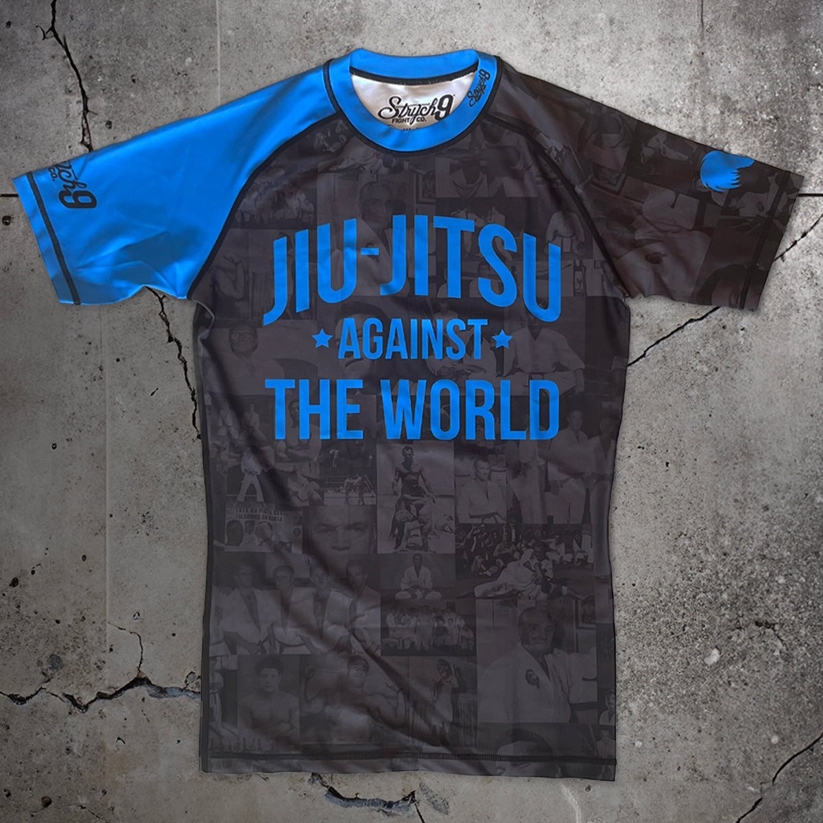JIU JITSU AGAINST THE WORLD • Blue Belt Rash Guard