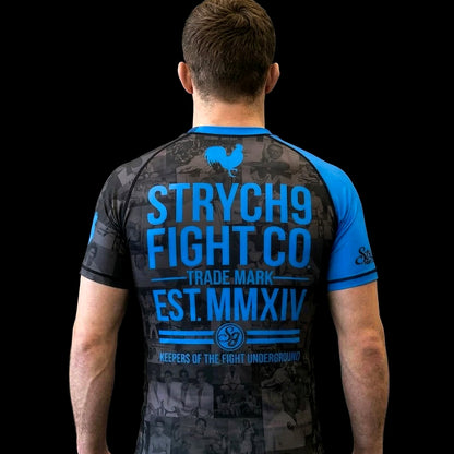 JIU JITSU AGAINST THE WORLD • Blue Belt Rash Guard