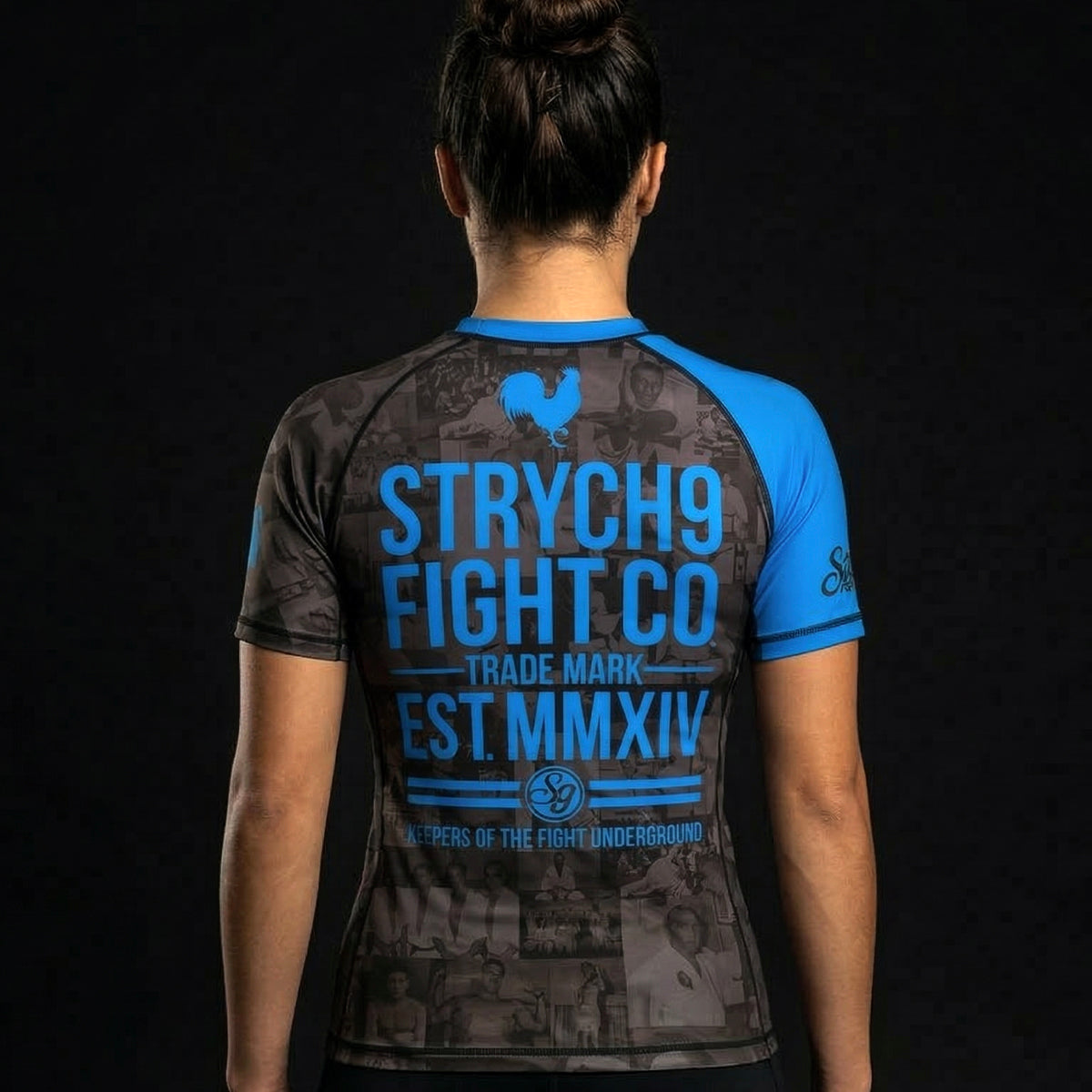 JIU JITSU AGAINST THE WORLD • Blue Belt Rash Guard