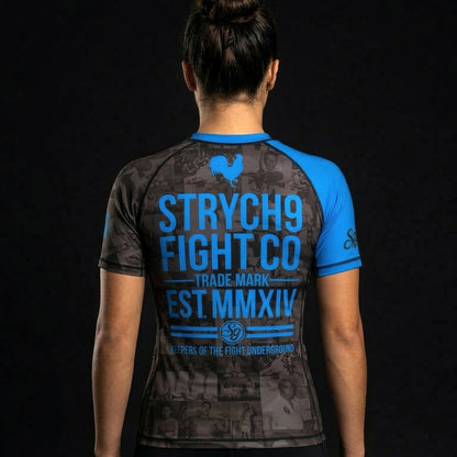 JIU JITSU AGAINST THE WORLD • Blue Belt Rash Guard