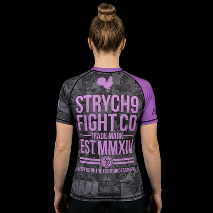 JIU JITSU AGAINST THE WORLD • Purple Belt Rash Guard