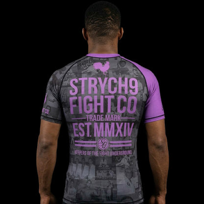 JIU JITSU AGAINST THE WORLD • Purple Belt Rash Guard