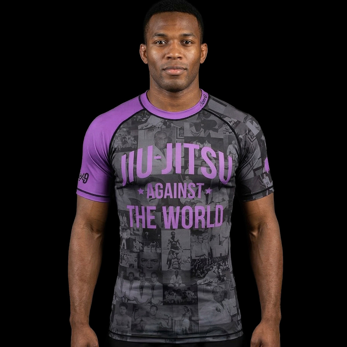 JIU JITSU AGAINST THE WORLD • Purple Belt Rash Guard