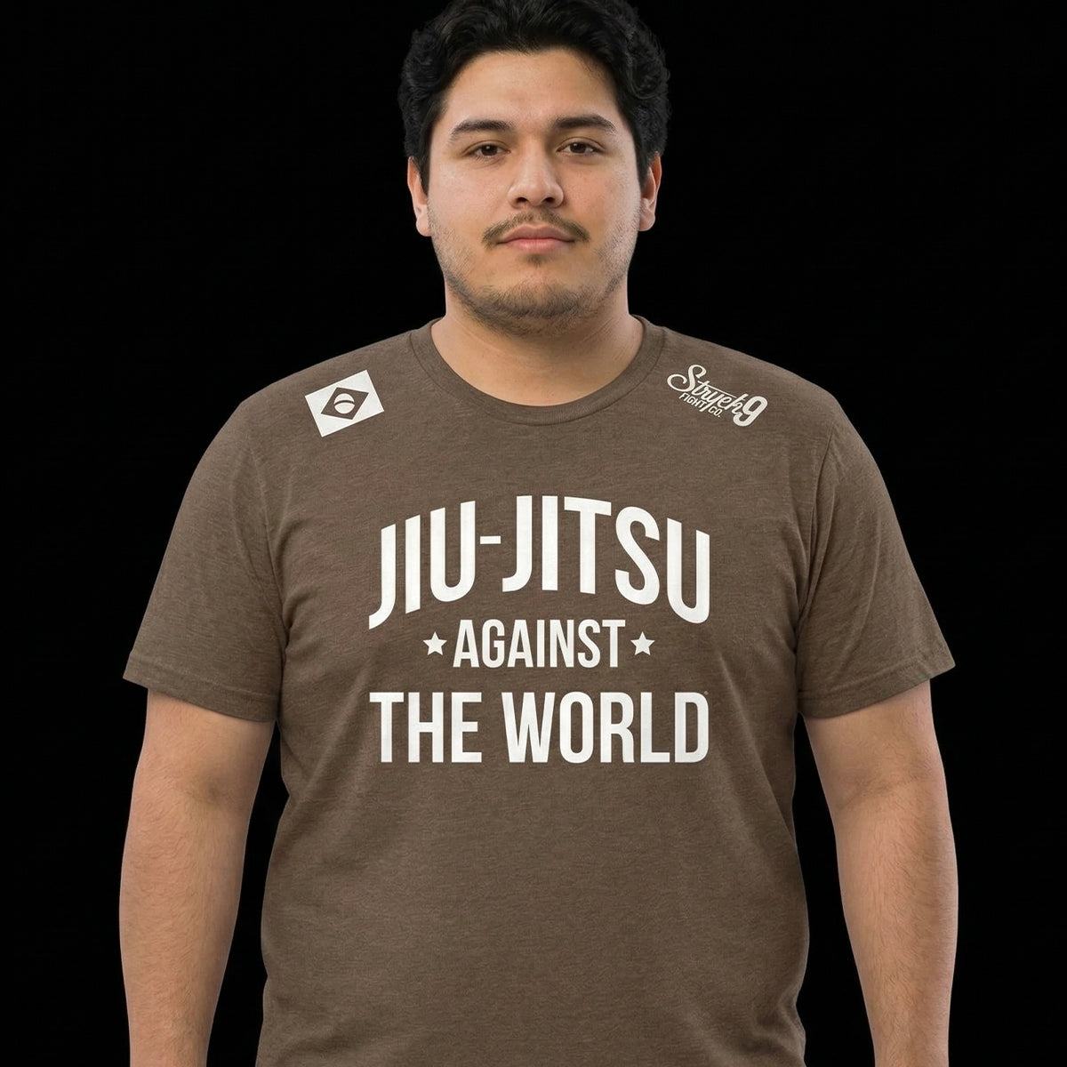 JIU-JITSU AGAINST THE WORLD • BROWN • T-Shirt