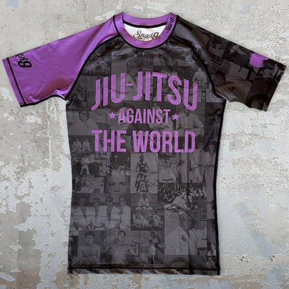 JIU JITSU AGAINST THE WORLD • Purple Belt Rash Guard