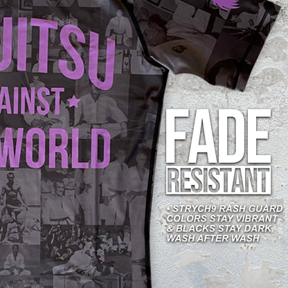 JIU JITSU AGAINST THE WORLD • Purple Belt Rash Guard