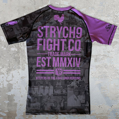 JIU JITSU AGAINST THE WORLD • Purple Belt Rash Guard