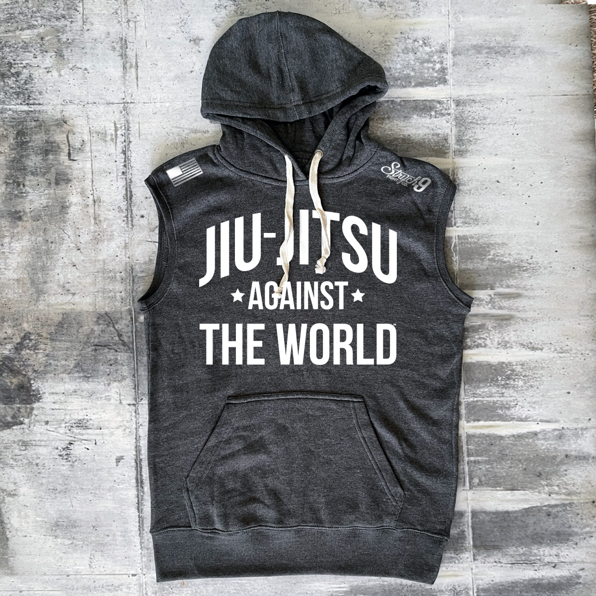 JIU-JITSU AGAINST THE WORLD • Sleeveless Hooded Sweatshirt