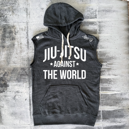 JIU-JITSU AGAINST THE WORLD • Sleeveless Hooded Sweatshirt