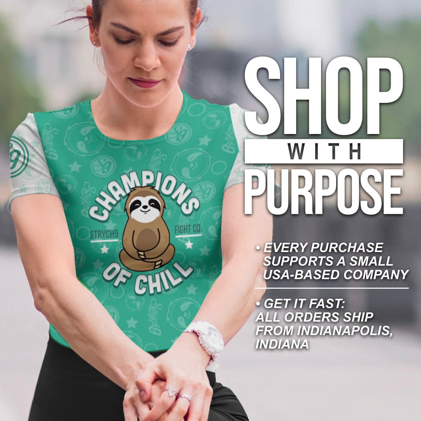 Champions Of Chill • Sloth Rash Guard