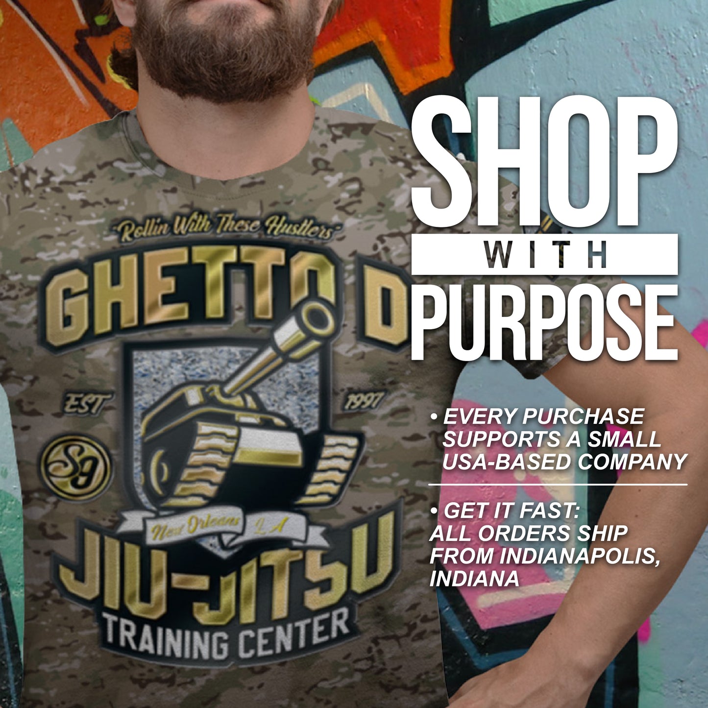 GHETTO D • Rash Guard