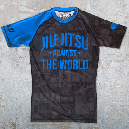 JIU JITSU AGAINST THE WORLD • Blue Belt Rash Guard