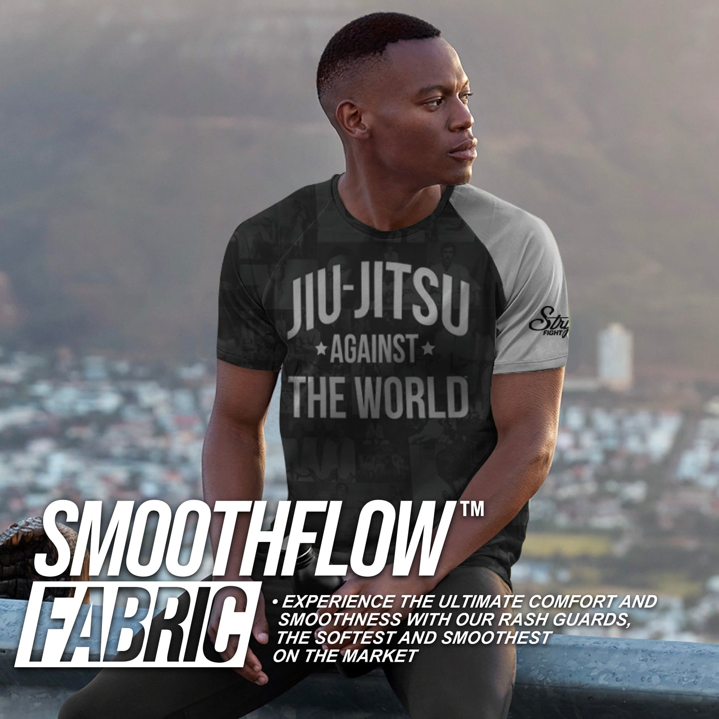 JIU JITSU AGAINST THE WORLD • White Belt Rash Guard