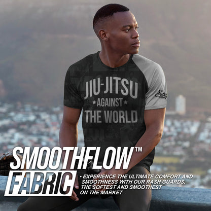 JIU JITSU AGAINST THE WORLD • White Belt Rash Guard