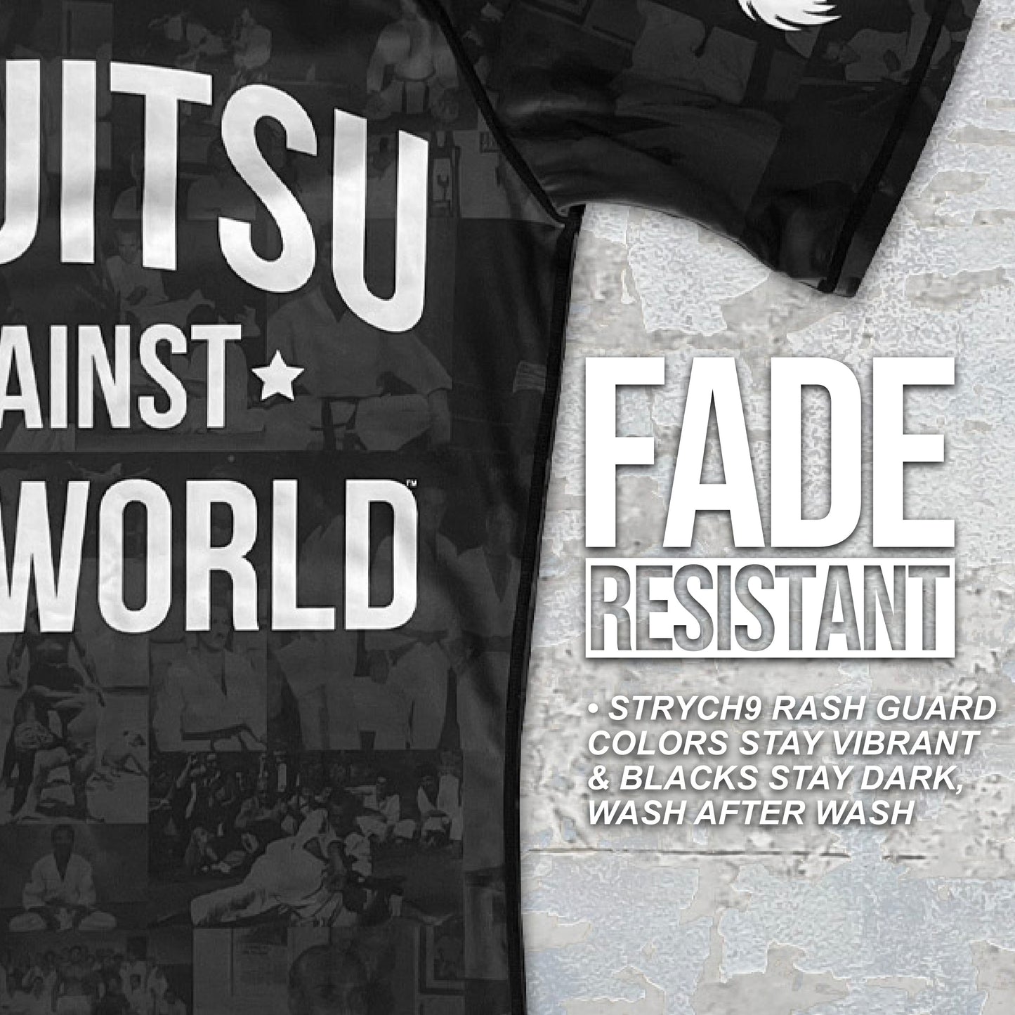 JIU JITSU AGAINST THE WORLD • White Belt Rash Guard
