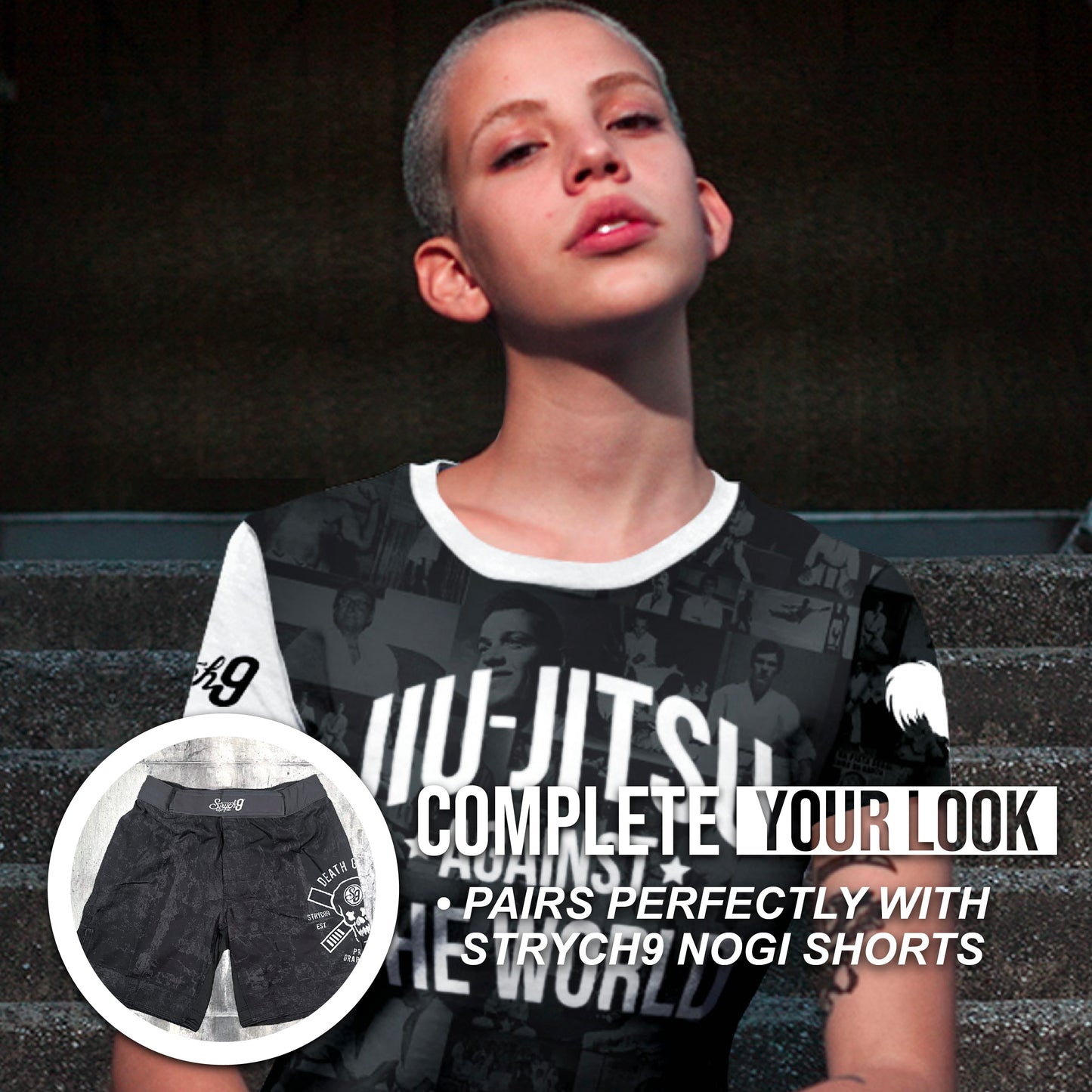 JIU JITSU AGAINST THE WORLD • White Belt Rash Guard
