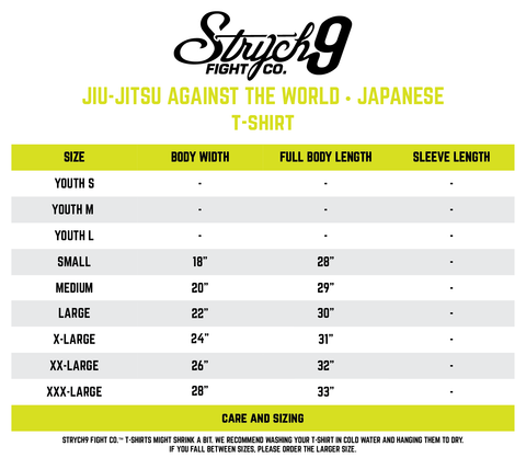 Jiu-Jitsu Against The World-Japanese • T-Shirt