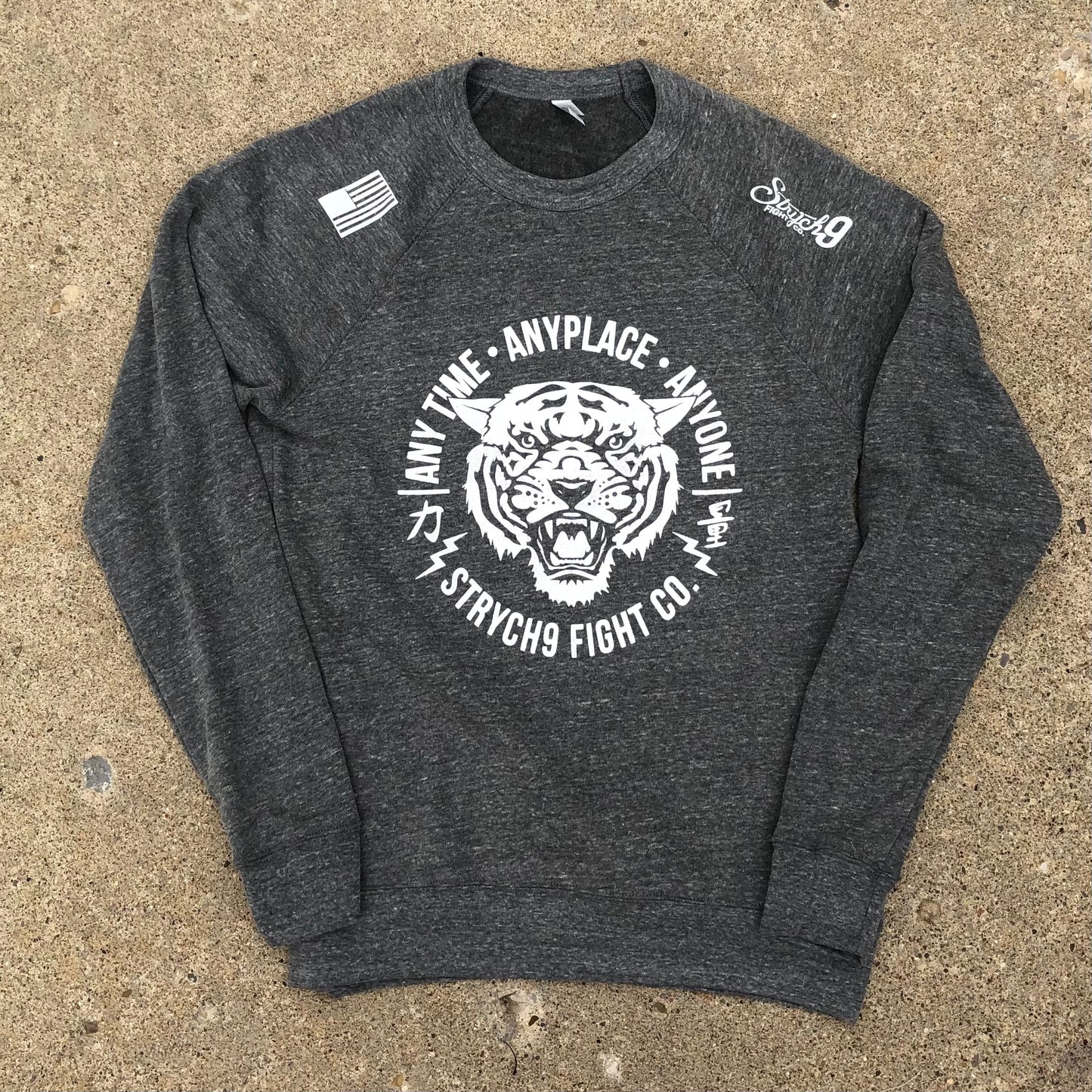 Any time Anyplace Anyone • Triblend Sweatshirt